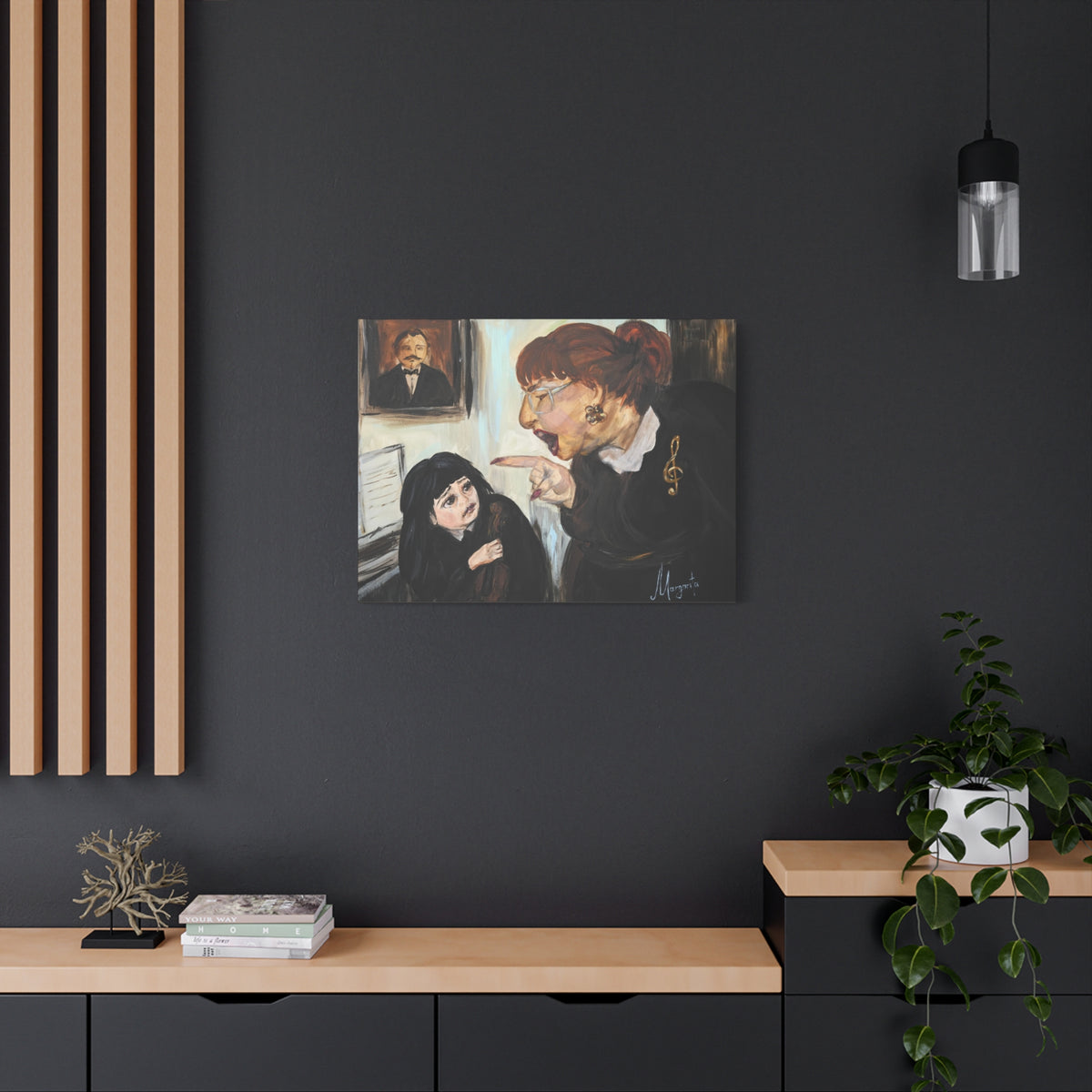 The Art of Not Explaining - Canvas PRINT | The Joys of Music Education: Old School