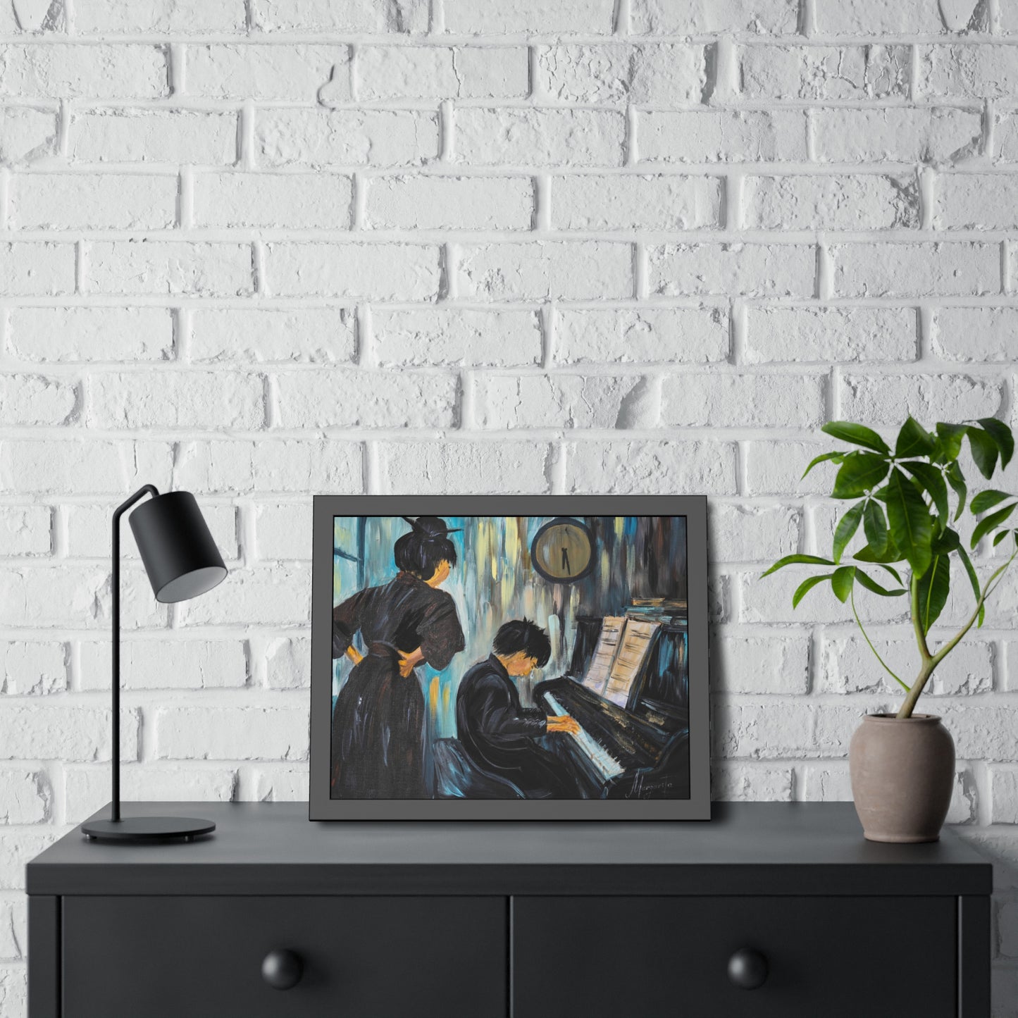 The Pianist – Framed Fine Art Print