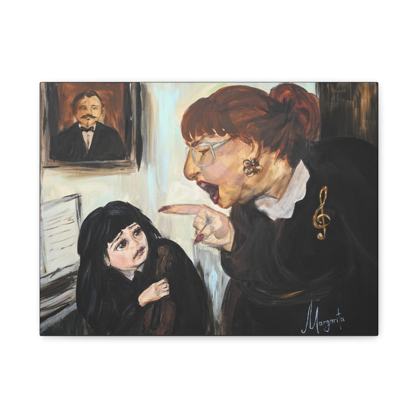 The Art of Not Explaining - Canvas PRINT | The Joys of Music Education: Old School