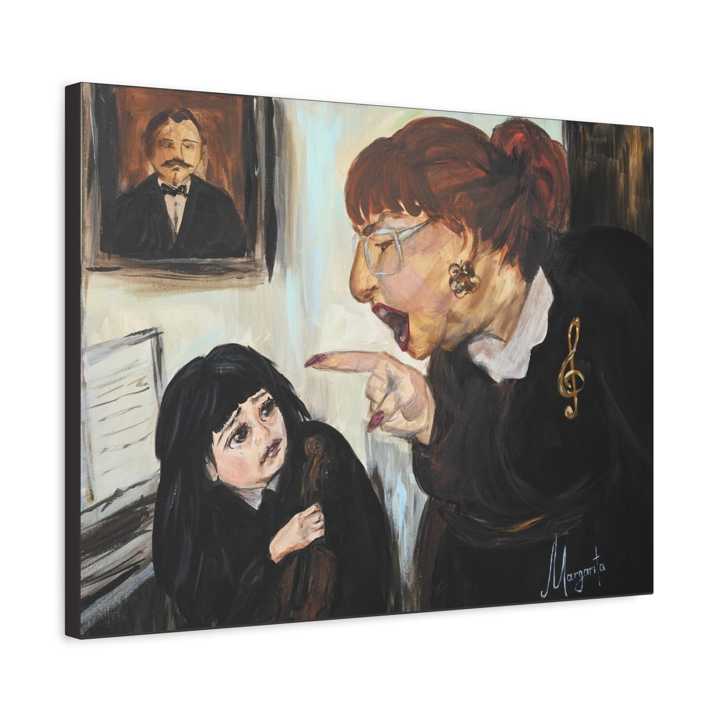The Art of Not Explaining - Canvas PRINT | The Joys of Music Education: Old School