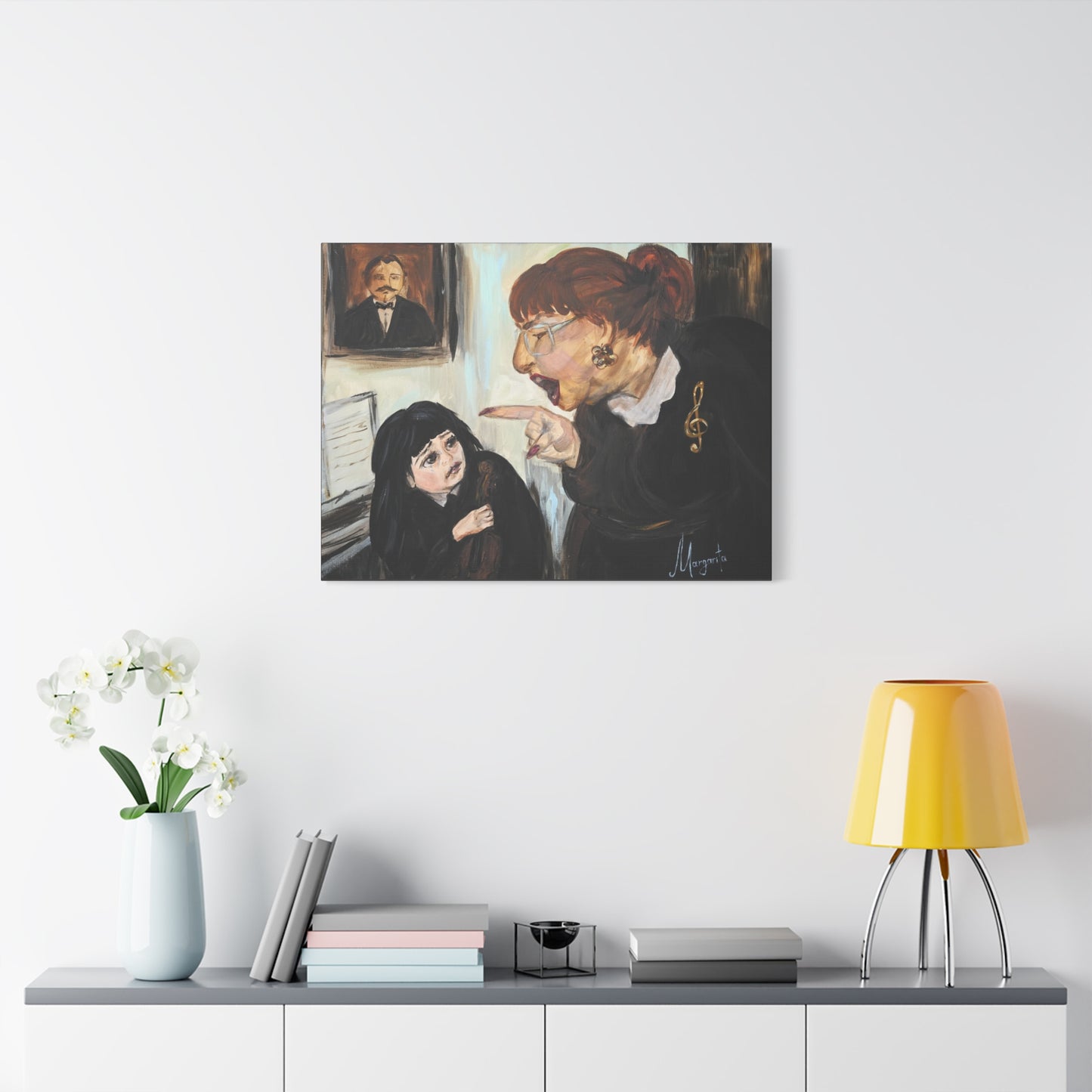 The Art of Not Explaining - Canvas PRINT | The Joys of Music Education: Old School