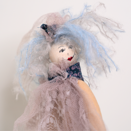 SILVER WHISPER | Handmade Art Doll