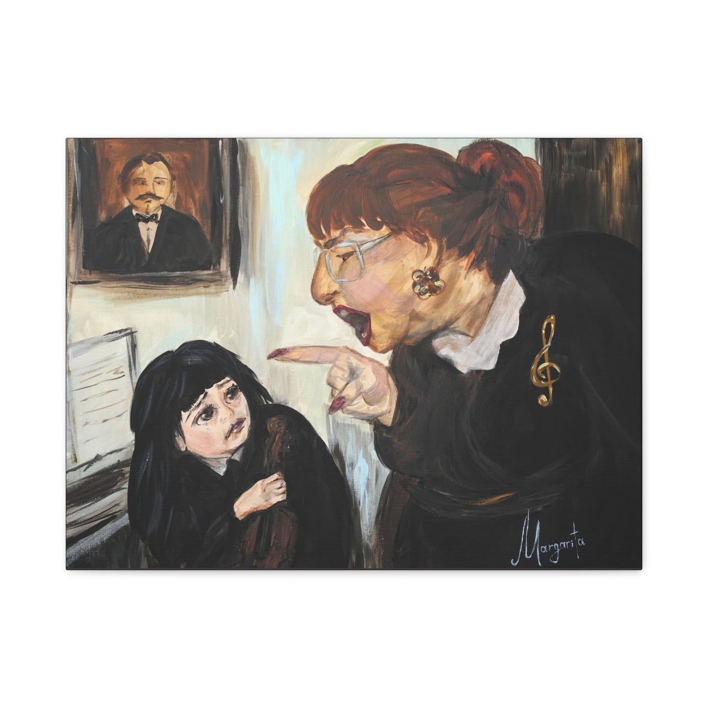 The Art of Not Explaining - Canvas PRINT | The Joys of Music Education: Old School