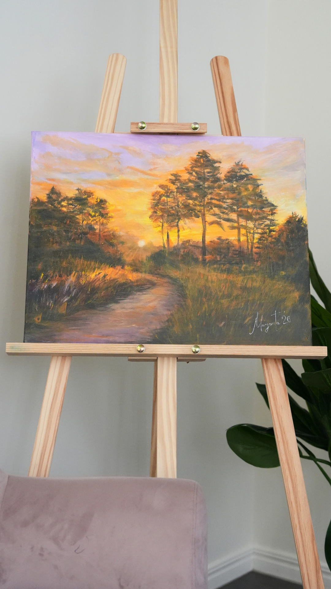 GOLD COAST SUNRISE April 2026 Original Acrylic Landscape Painting on canvas