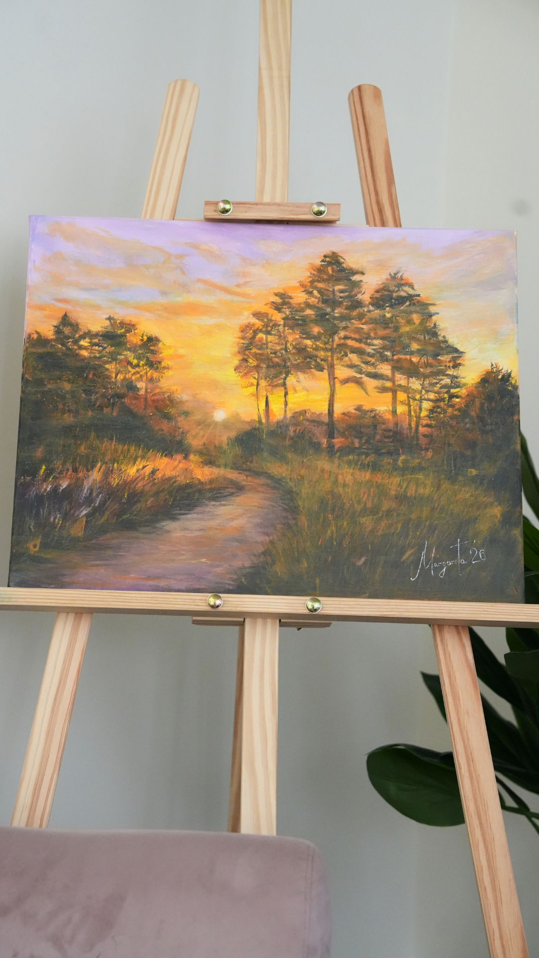 GOLD COAST SUNRISE April 2026 Original Acrylic Landscape Painting on canvas