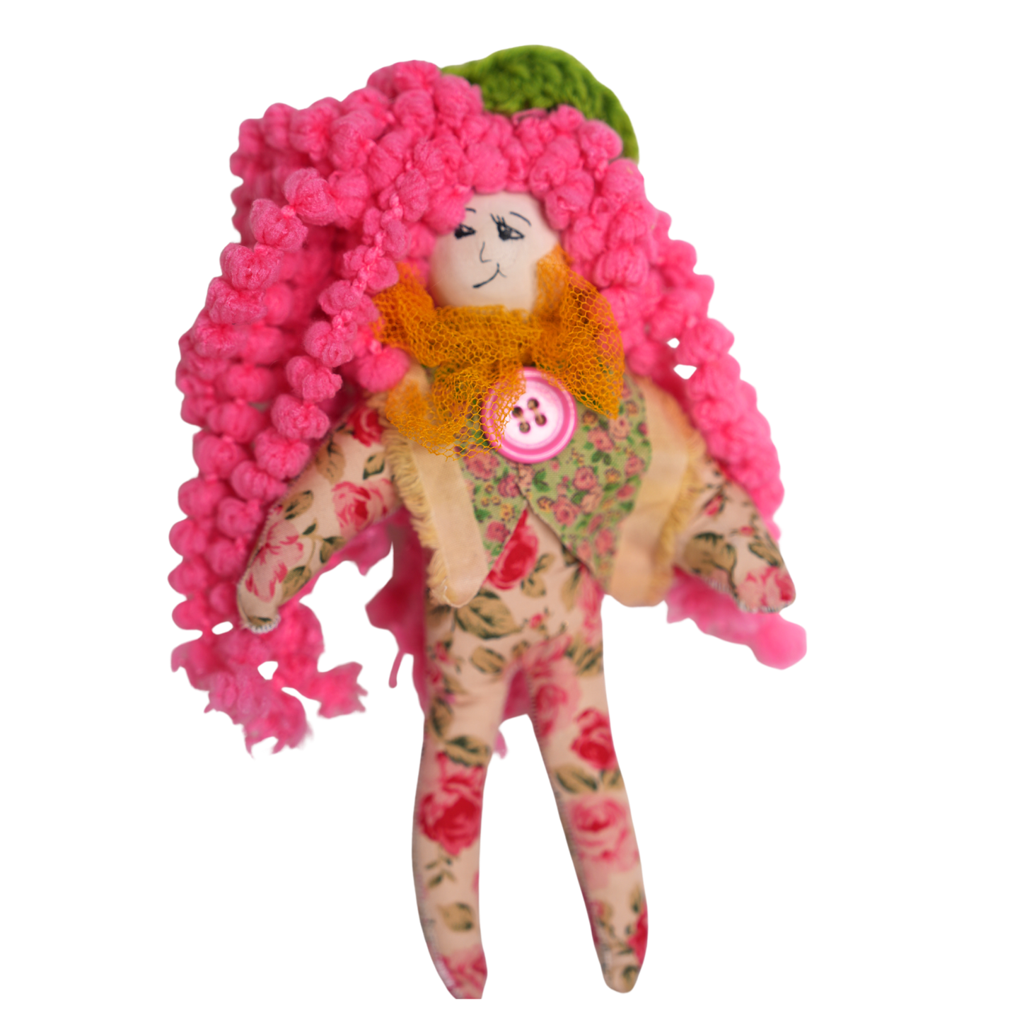 WILD PINK PRESENCE | Handmade Art Doll