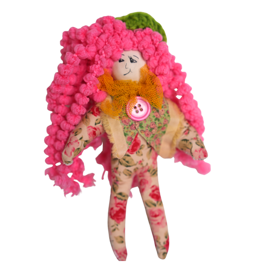 WILD PINK PRESENCE | Handmade Art Doll
