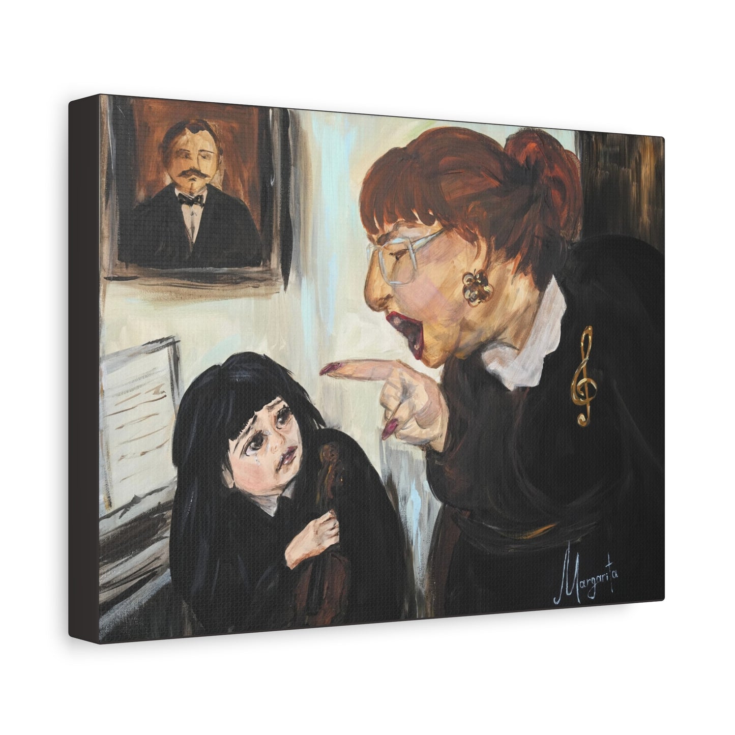The Art of Not Explaining - Canvas PRINT | The Joys of Music Education: Old School