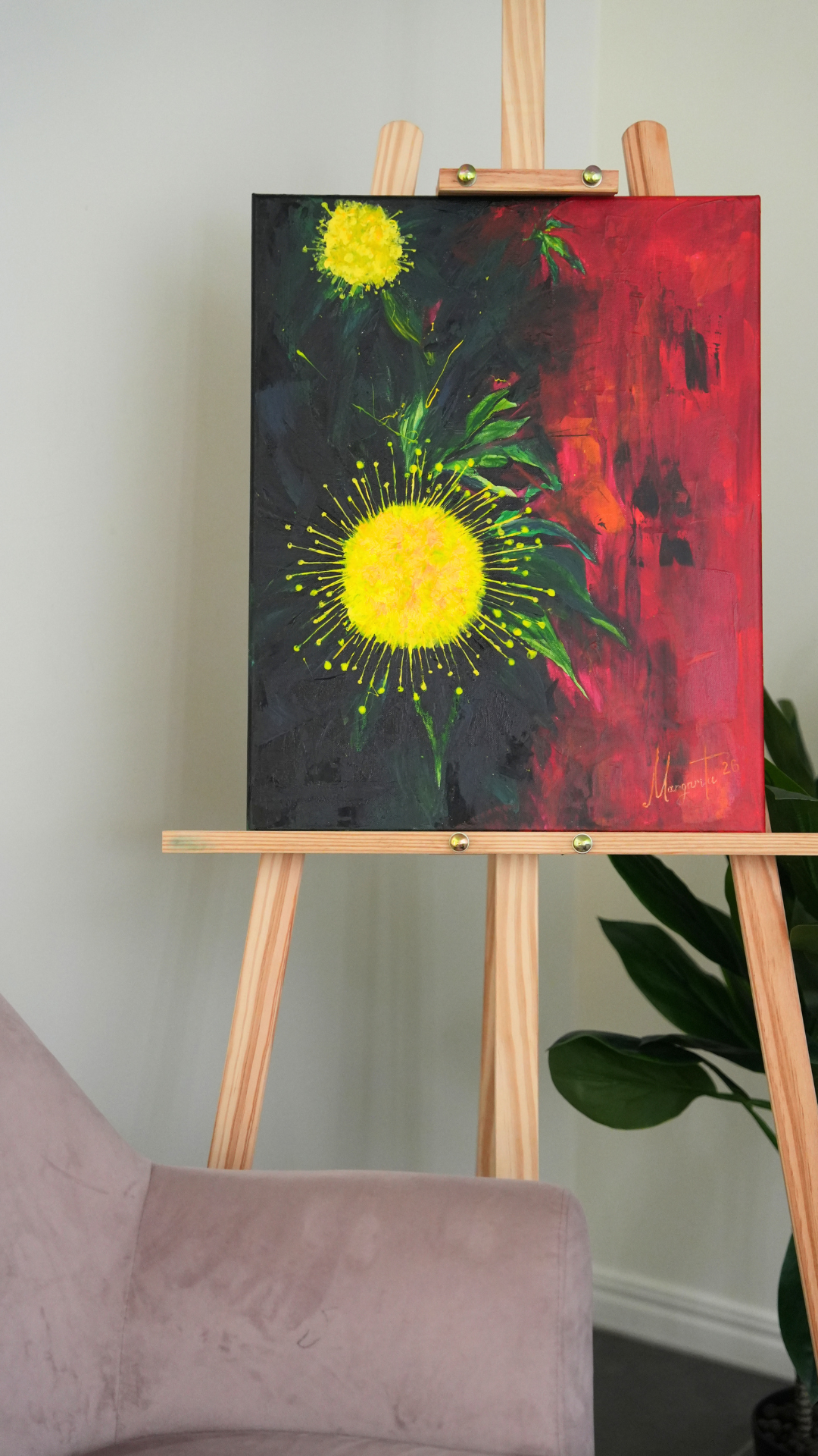 BLOOM UNDER PRESSURE | Original Acrylic Painting on Canvas