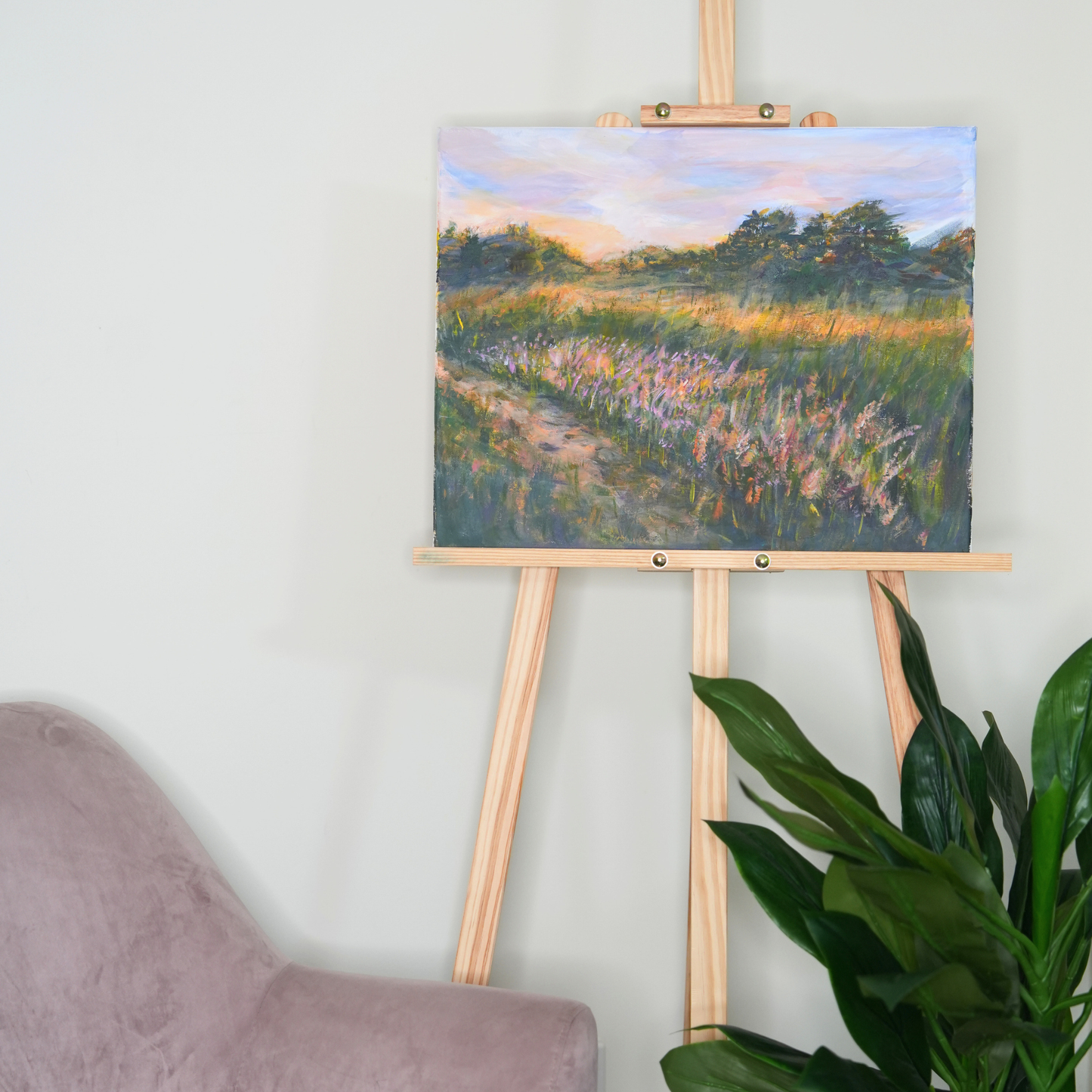 Golden Drift Gold Coast March 2026 Original Acrylic Landscape Painting on canvas