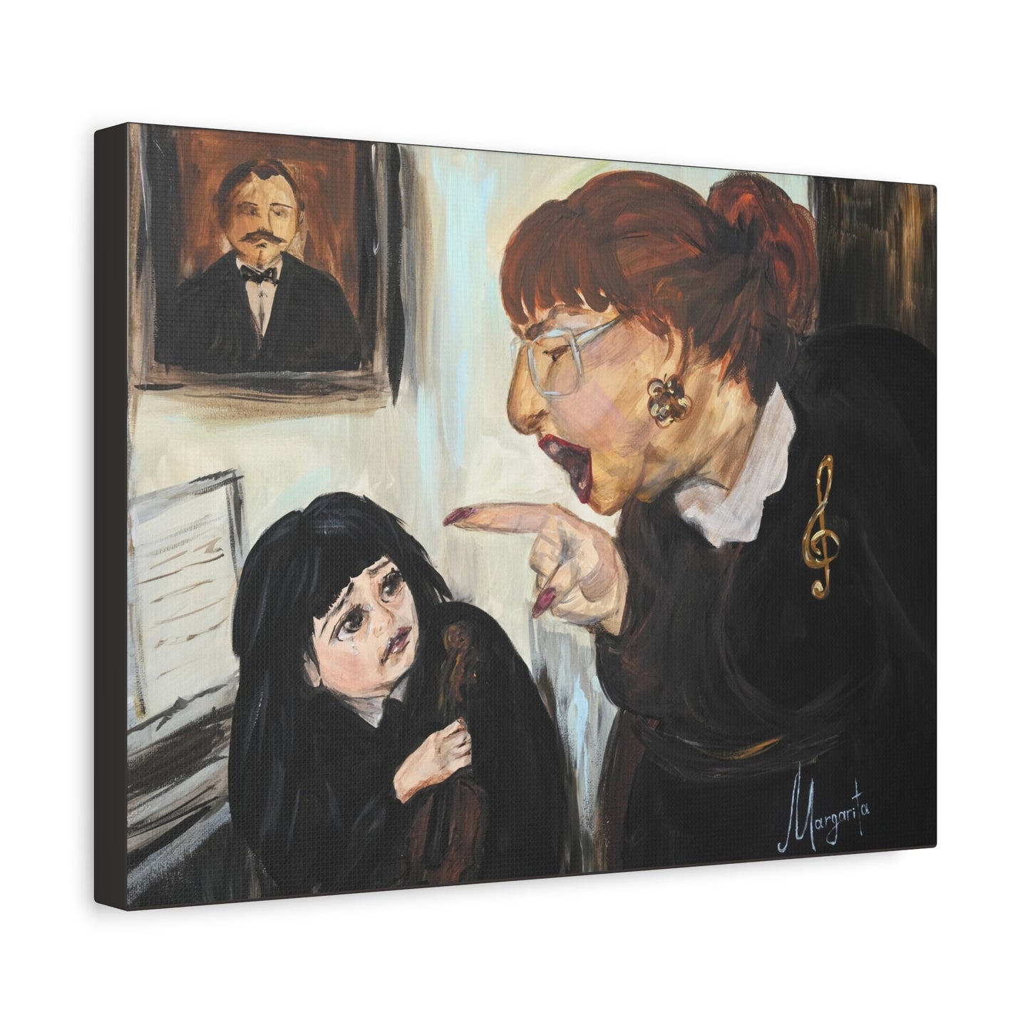 The Art of Not Explaining - Canvas PRINT | The Joys of Music Education: Old School