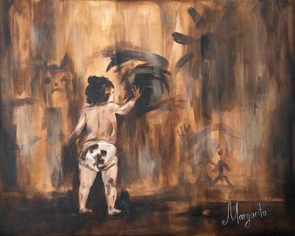 THE ARTIST, original contemporary acrylic painting by Margarita Ceko, 2026