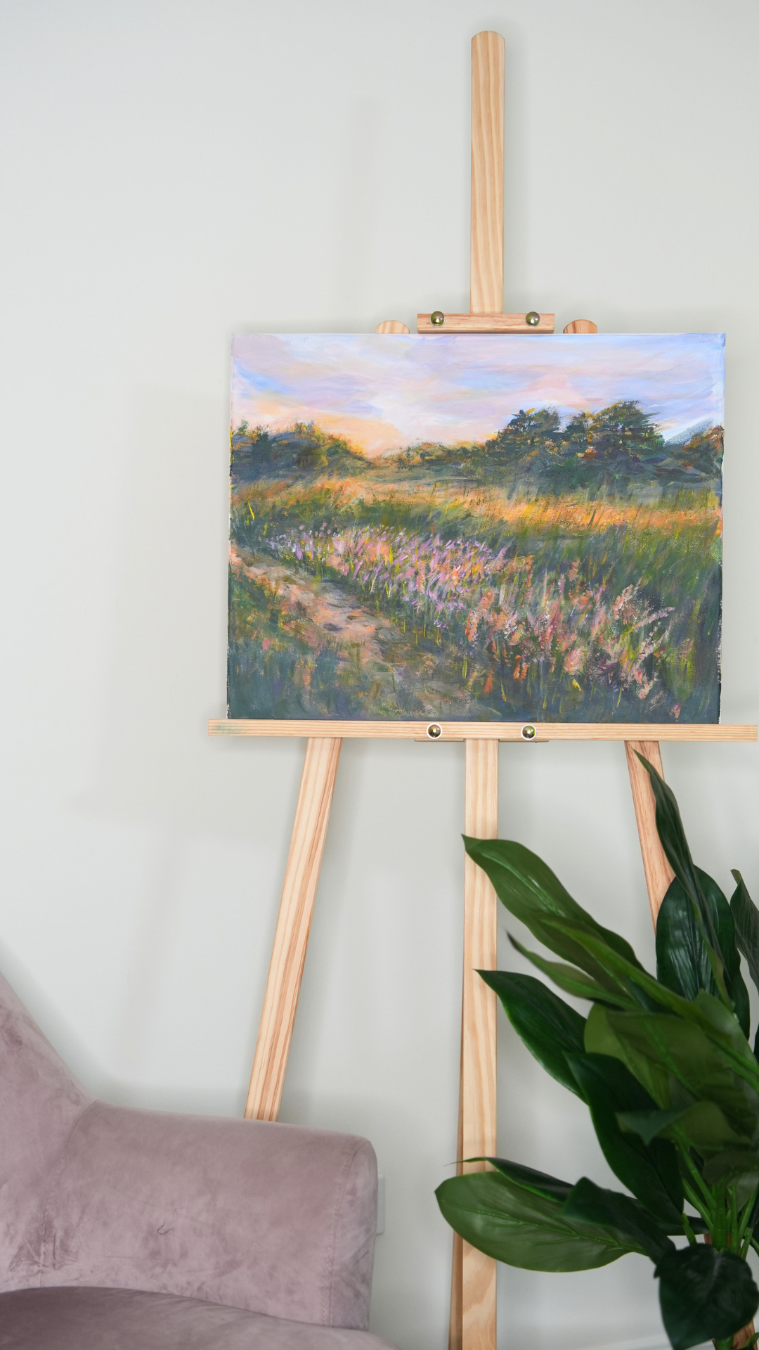 Golden Drift Gold Coast March 2026 Original Acrylic Landscape Painting on canvas