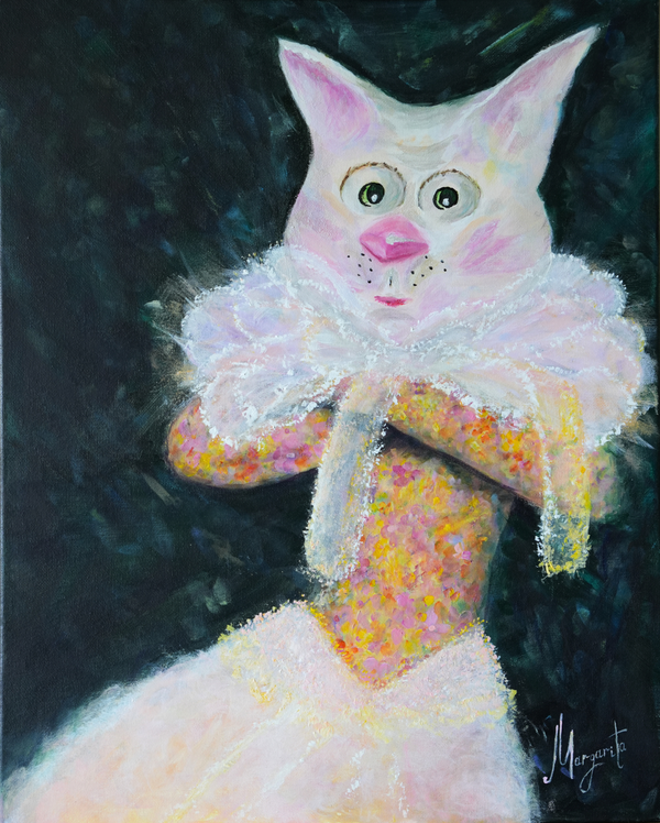ARISTOCRAT CAT | Original Acrylic Painting on Canvas