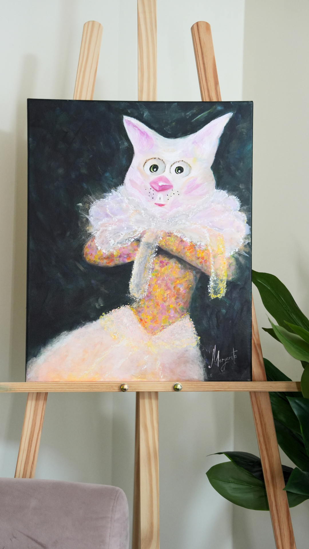 ARISTOCRAT CAT | Original Acrylic Painting on Canvas